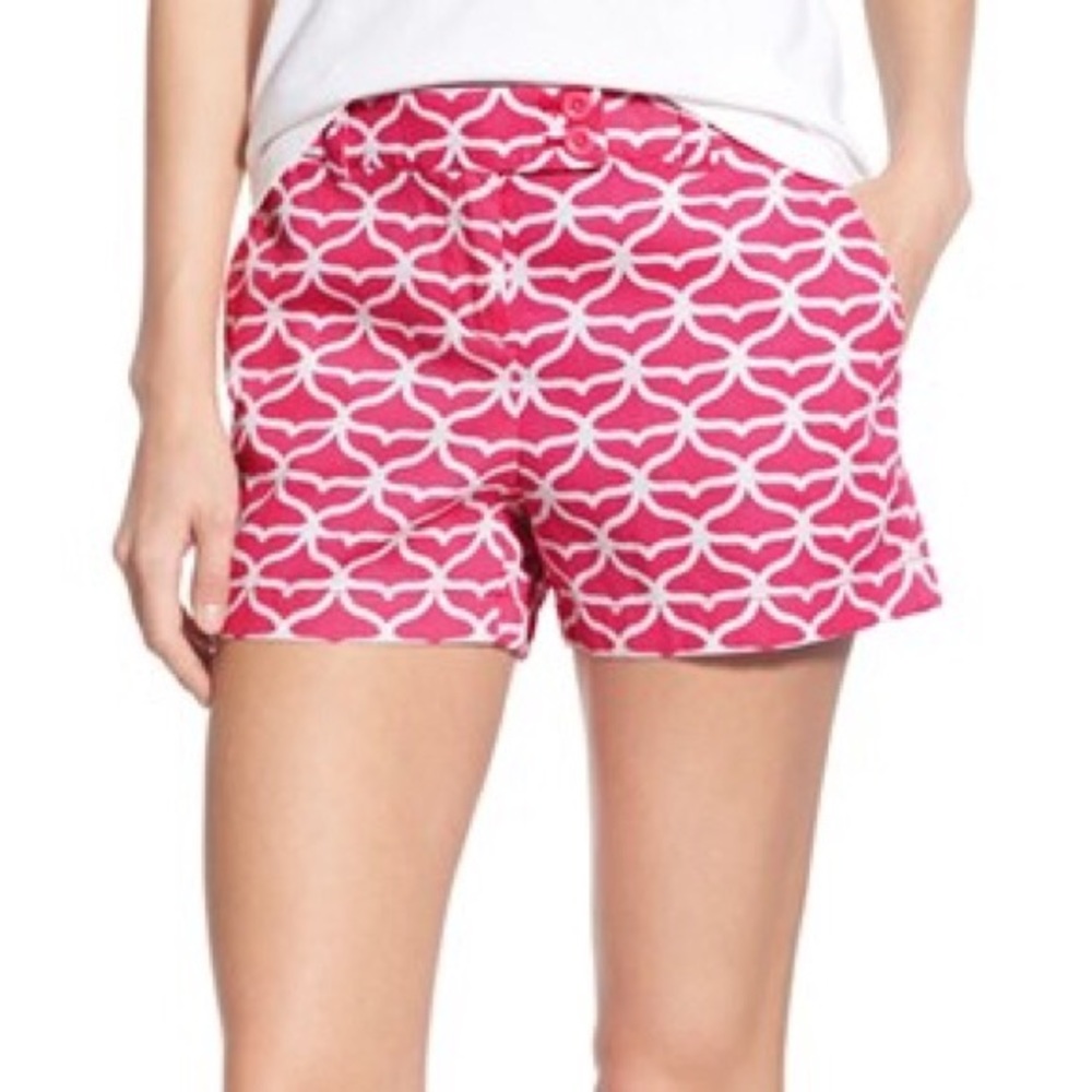 Vineyard Vines Pink and White Whale Tails Shorts